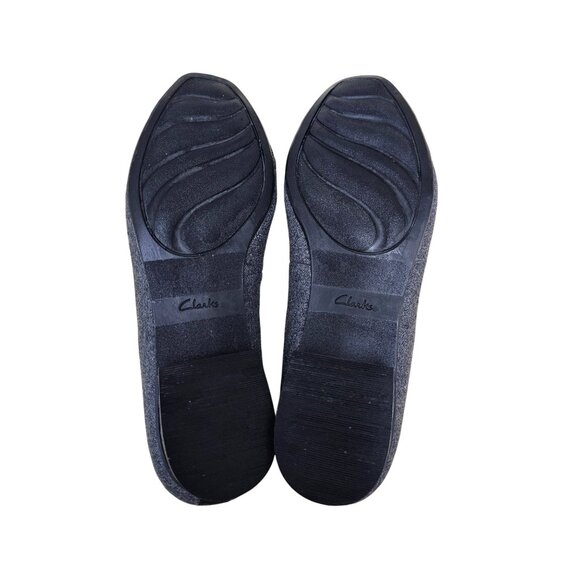 Clarks Juliet Monte Black Gray & Black Patent Leather Casual Pumps 8.5 - Picture 8 of 11